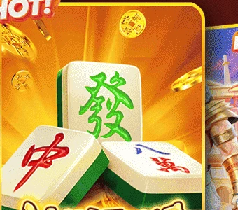 Artwork resmi 7svip: tiga kartu mahjong emas dengan koin dan kilau