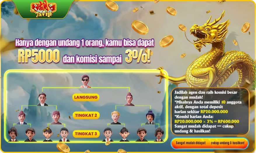 Hanya dengan undang 1 orang, kamu bisa dapat RP5000 dan komisi sampai 3%!