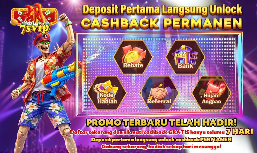 Deposit Pertama Langsung Unlock CASHBACK PERMANEN