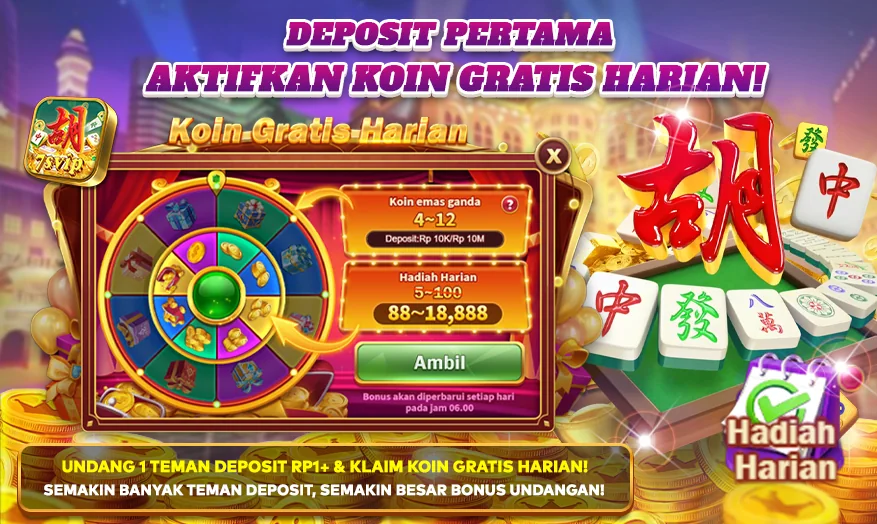 DEPOSIT PERTAMA AKTIFKAN KOIN GRATIS HARIAN!